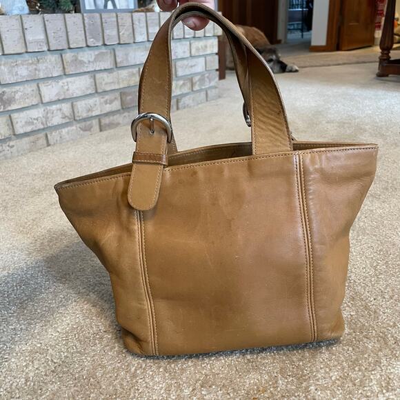 Vintage Coach Soho Waverly Bag #4133 Small Tote Bag Buckskin Leather Tan EUC - Picture 10 of 12
